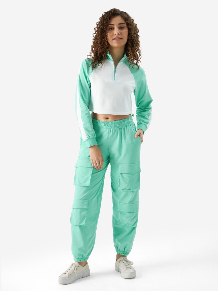 Applemint High Neck Top Women Knit Tops