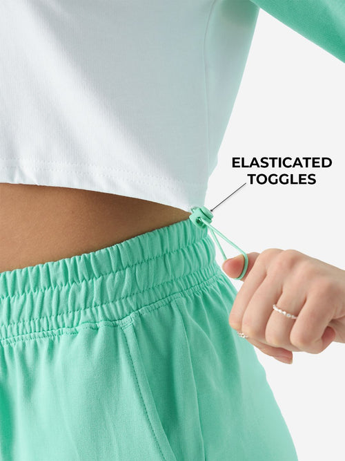 Applemint High Neck Top Women Knit Tops
