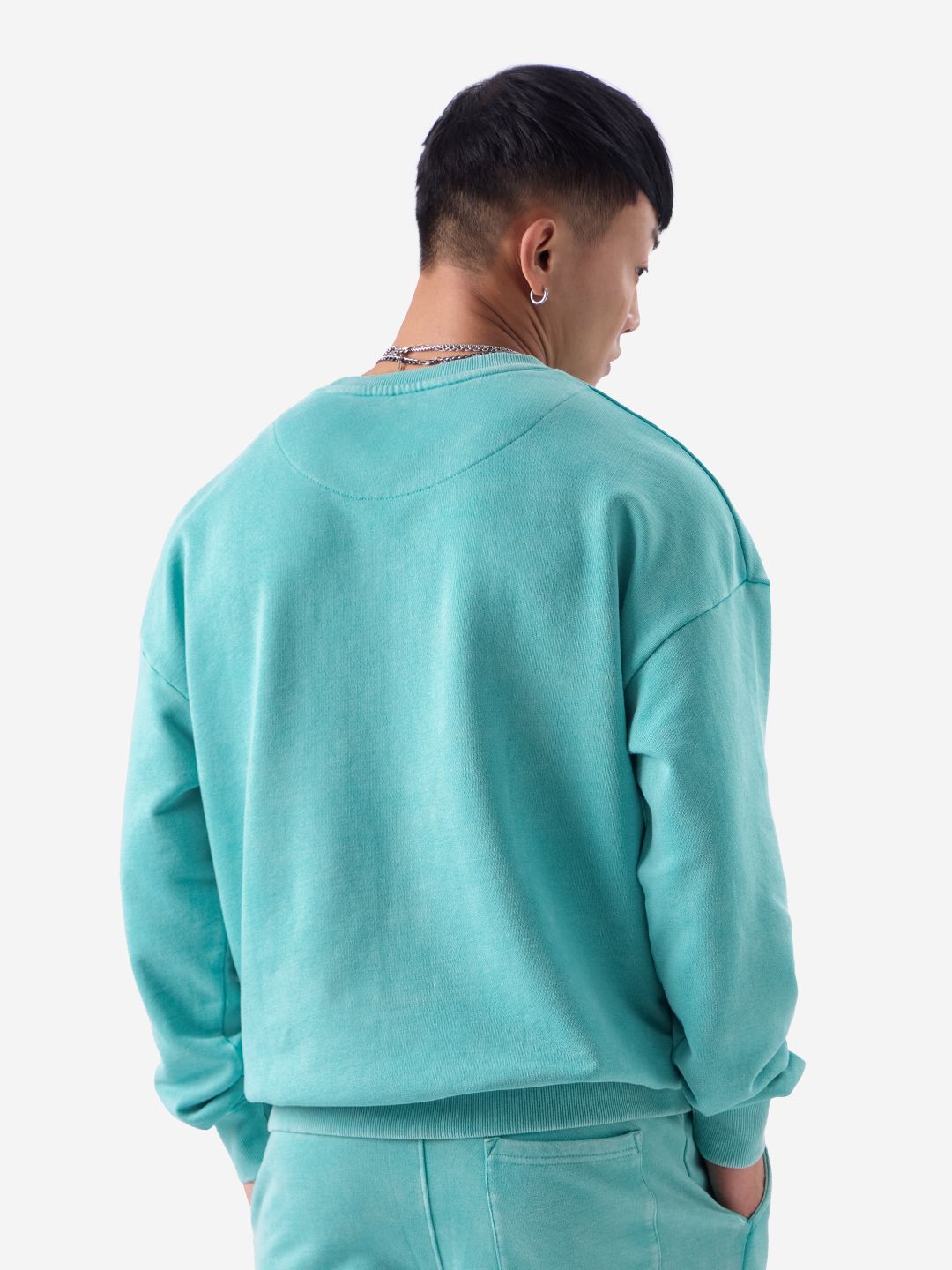 TSS Originals: Stone Blue (Vintage Washed) Men Oversized Sweatshirts