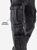 Solids: Stone Fade (Cargo) Men Cargo Jeans