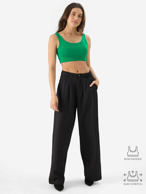 Kelly Green Bralette Top Women Bralette