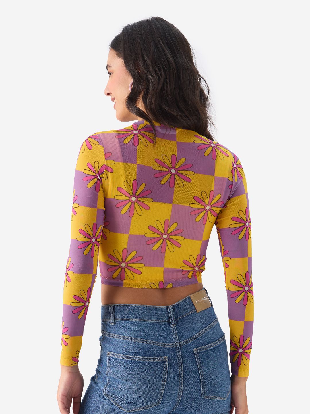 Mesh Top: Flora Women Knit Tops