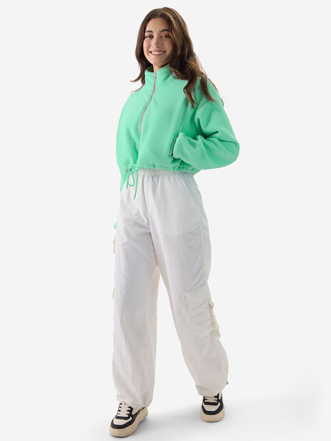 Solids: Aquamarine Women Oversized Jackets