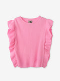 Solids: Baby Pink Girls Sweaters (2-8 Yrs)