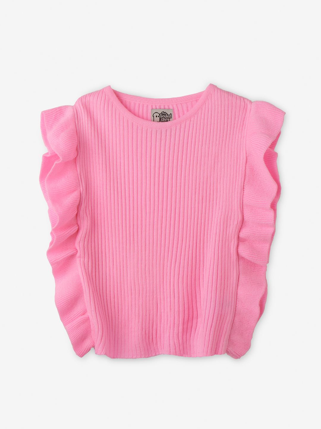 Solids: Baby Pink Girls Sweaters (2-8 Yrs)