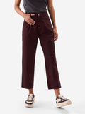 Carrot Fit Pant: Plum Women Fashion Pants
