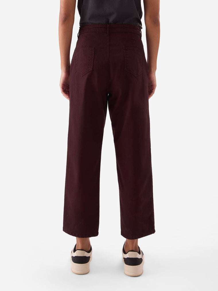 Carrot Fit Pant: Plum Women Fashion Pants