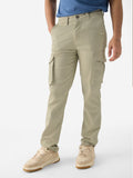 Solids: Champagne Men Cargo Pants