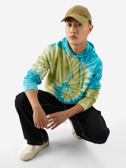Tie Dye: Nautical Sunray Men Oversized Hoodies