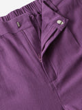 Solids: Plum Women Straight Pants
