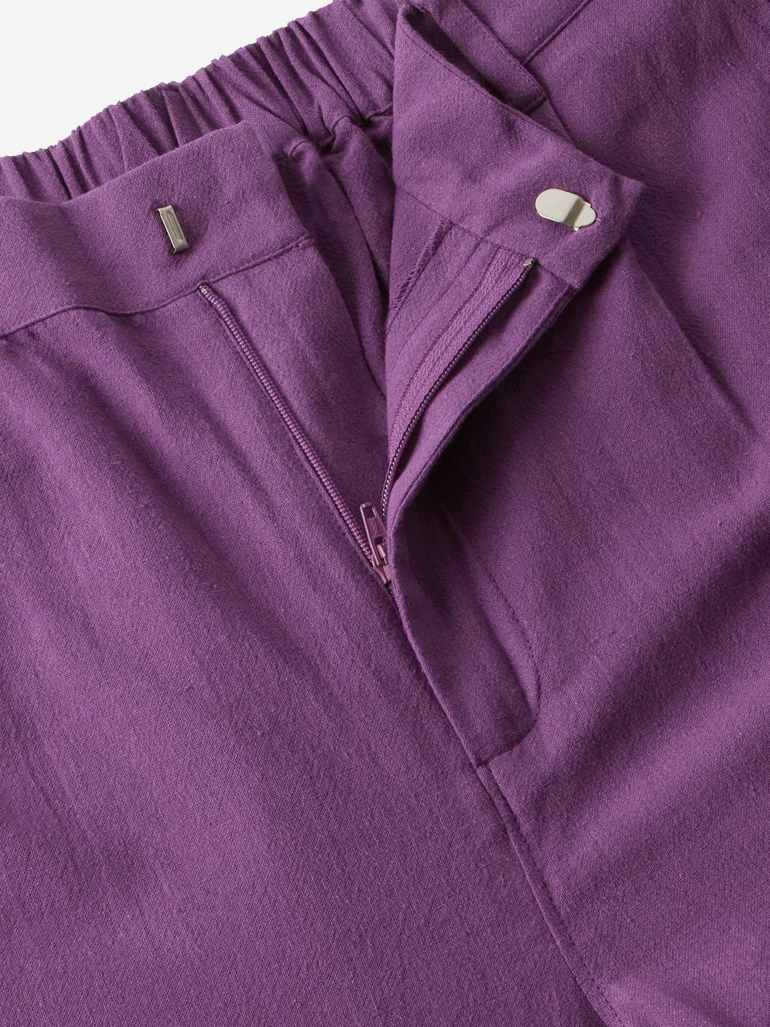 Solids: Plum Women Straight Pants