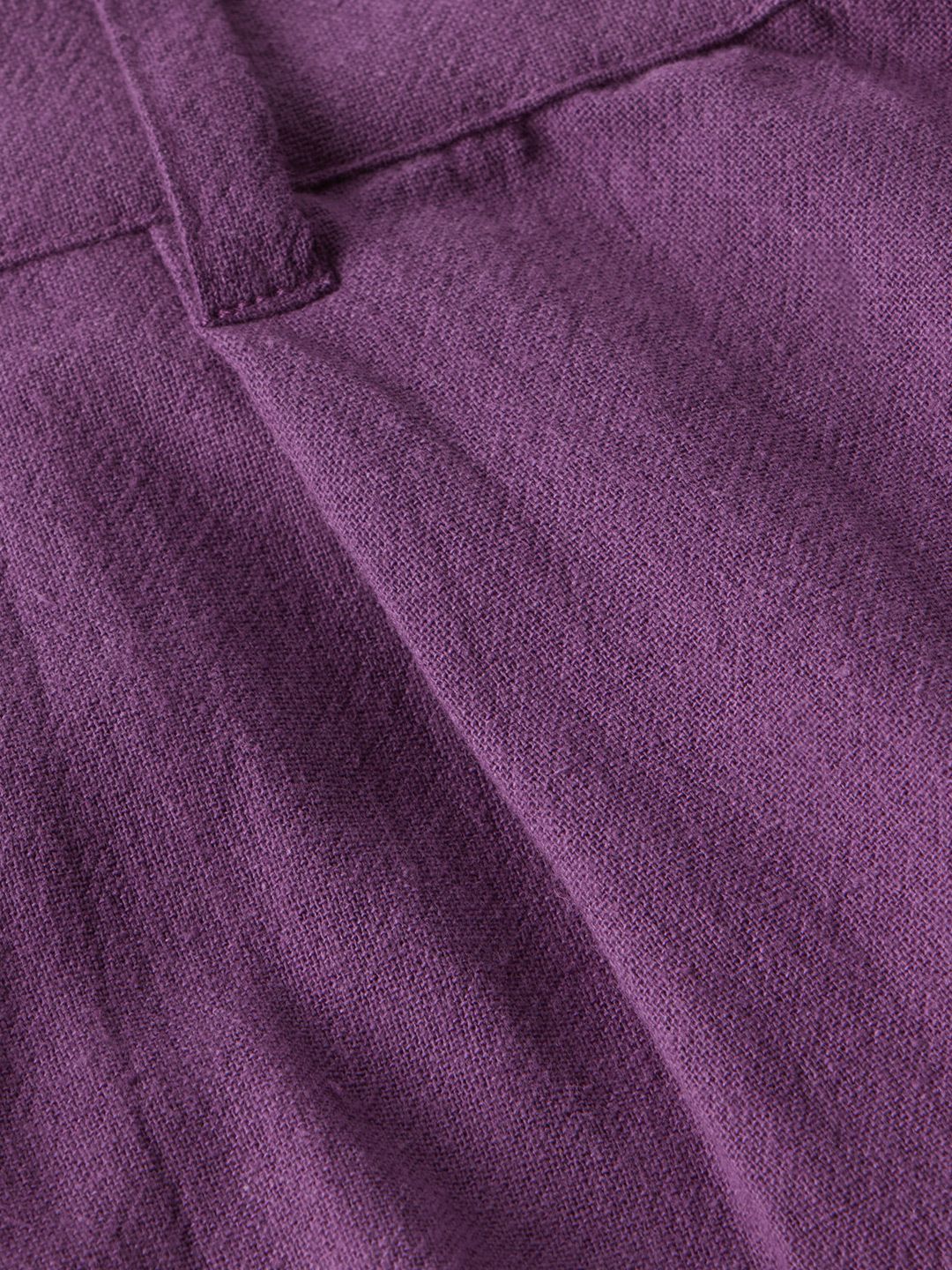 Solids: Plum Women Straight Pants