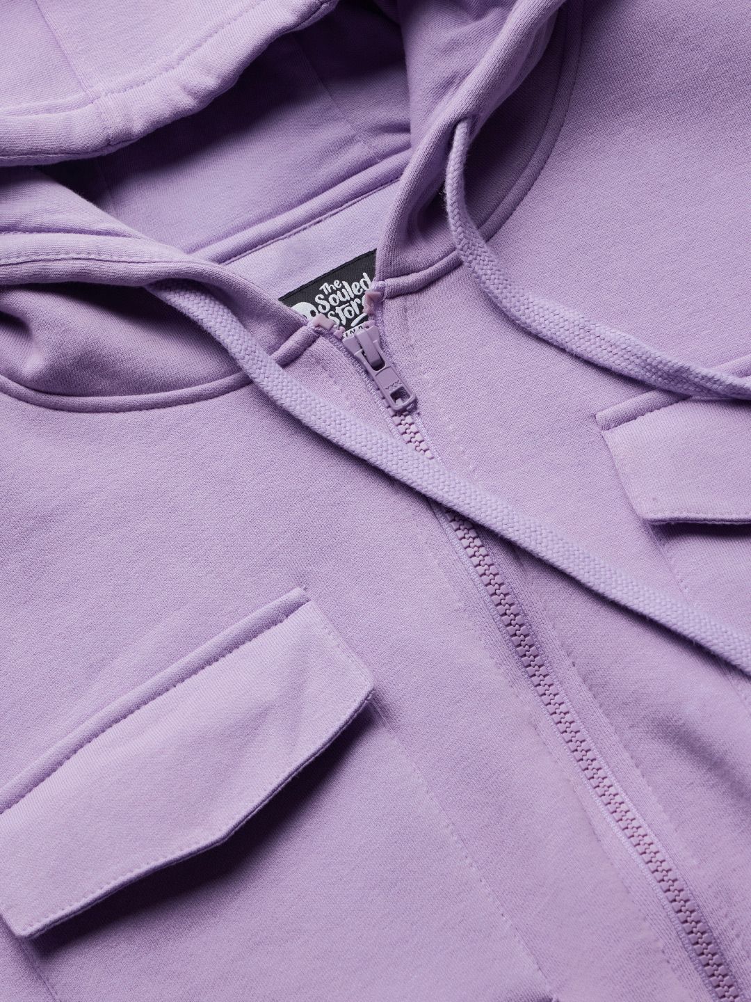 Utility Hoodie: Lilac Women Cropped Zipper Hoodies