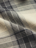 Plaid: Waffle Black Men Textured Shirts