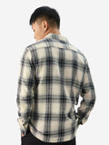 Plaid: Waffle Black Men Textured Shirts