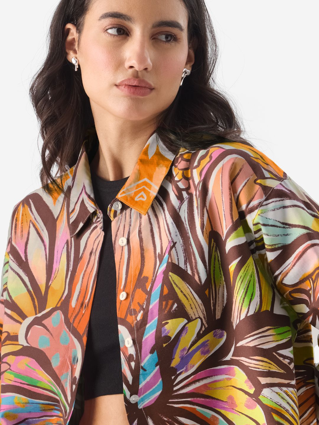 TSS Originals: Floral Mirage Women Oversized Shirts