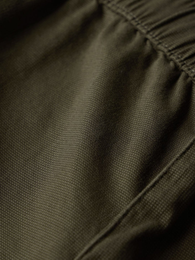 Textured Utility Pants: Military Olive Men Cargo Pants