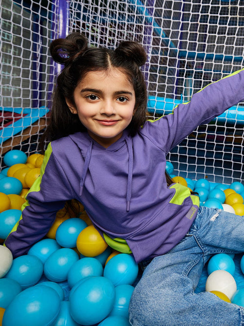 TSS Originals: Lavender Mermaid Girls Cotton Hoodies (2-8 Yrs)