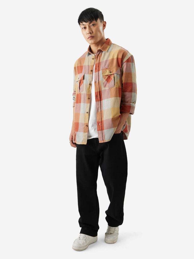 Plaid: Autum Gaze Men Utility Shirts