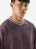 Solids: Mauve Oversized Full Sleeve T-Shirts