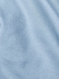 Essential Solids: Blue Women Cropped Polos