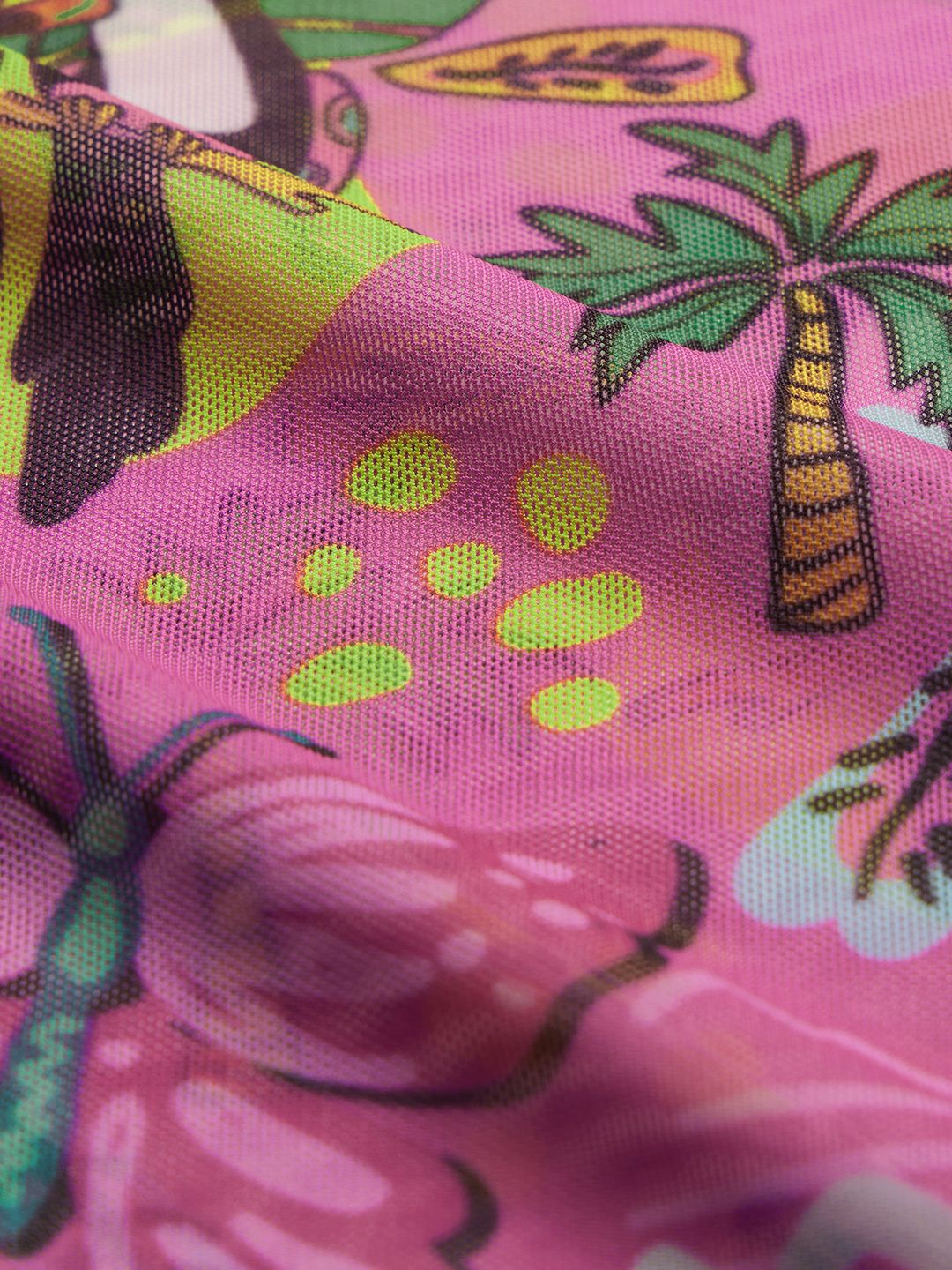 Mesh Top: Tropical Dream Women Knit Tops