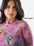 Mesh Top: Tropical Dream Women Knit Tops