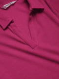 Essential Solids: Hot Pink Women Cropped Polos