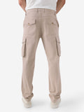 Solids: Beige Men Cargo Pants