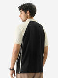 Solids: Black & White Colourblock Classic Polos