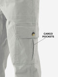 Solids: Storm Grey Men Cargo Pants
