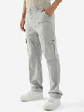 Solids: Storm Grey Men Cargo Pants
