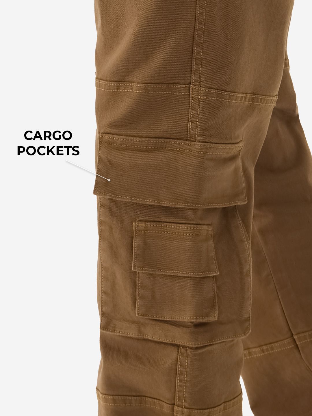 Solids: Rustic Men Cargo Jeans