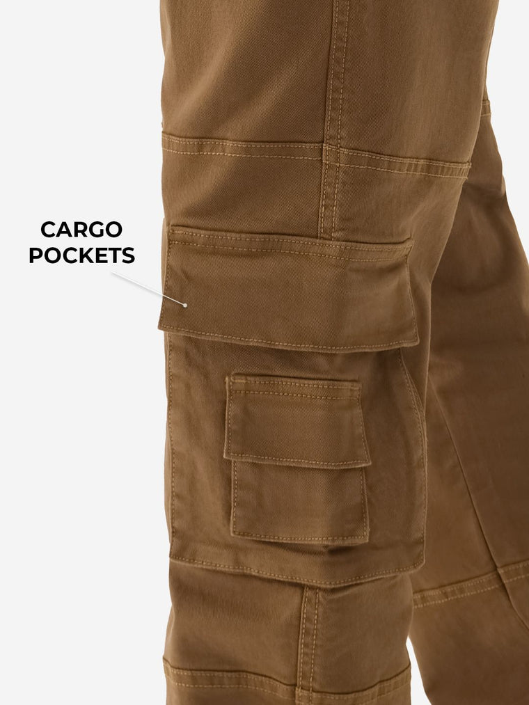 Solids: Rustic Men Cargo Jeans