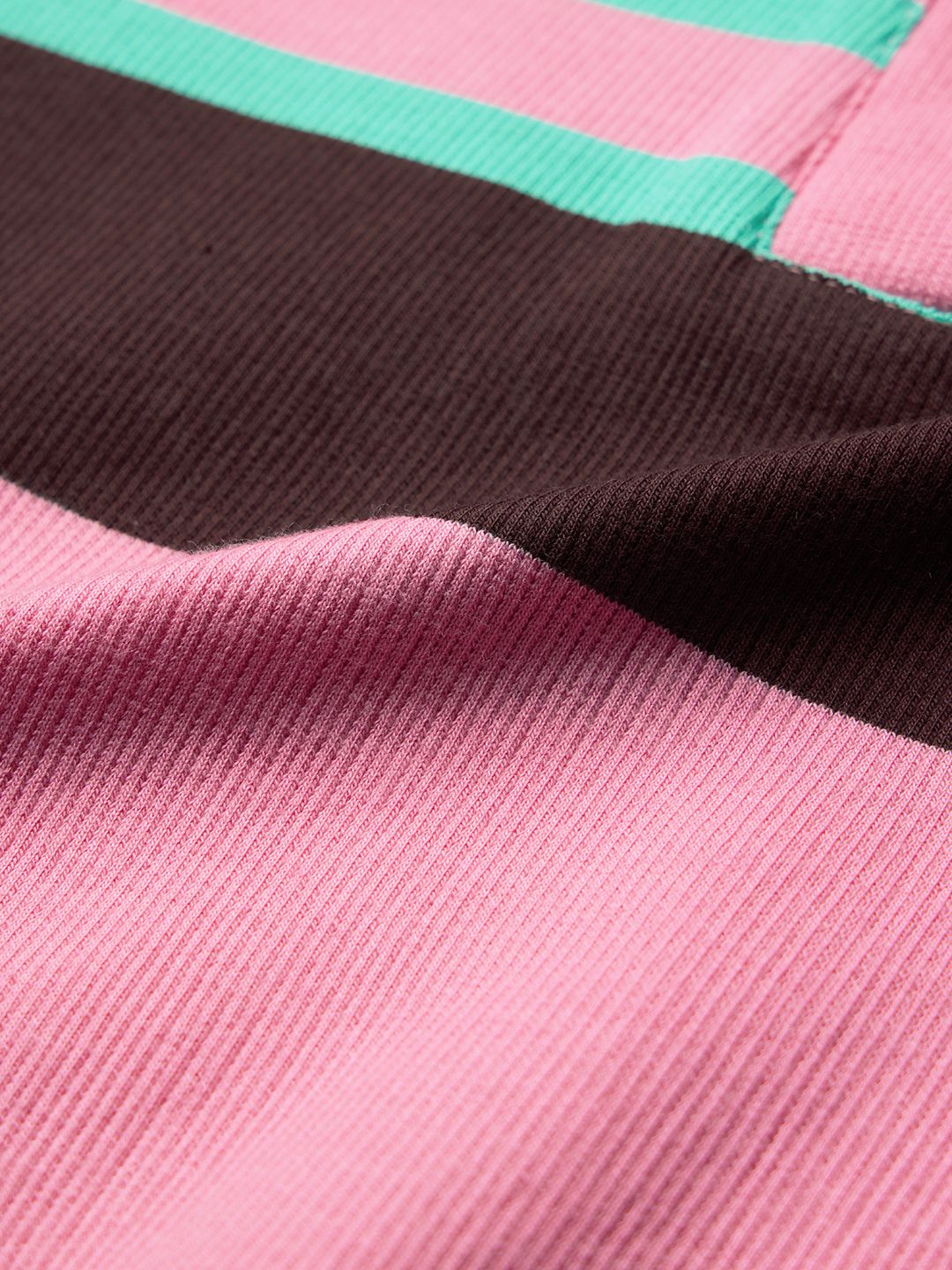 Carnation Rib-Knit Polo Women Cropped Polos