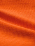 Flame Orange Ribbed Top Women Knit Tops