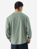 Solids: Sage Green Oversized Full Sleeve T-Shirts