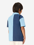 Solids: Celestial Blue (Colourblock) Boys Cotton Shirts (2-8 Yrs)