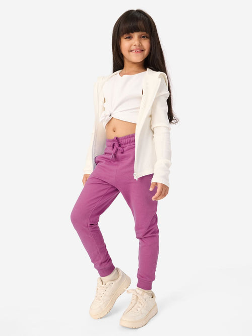 TSS Originals: Pink Mermaid Girls Cotton Joggers (2-8 Yrs)