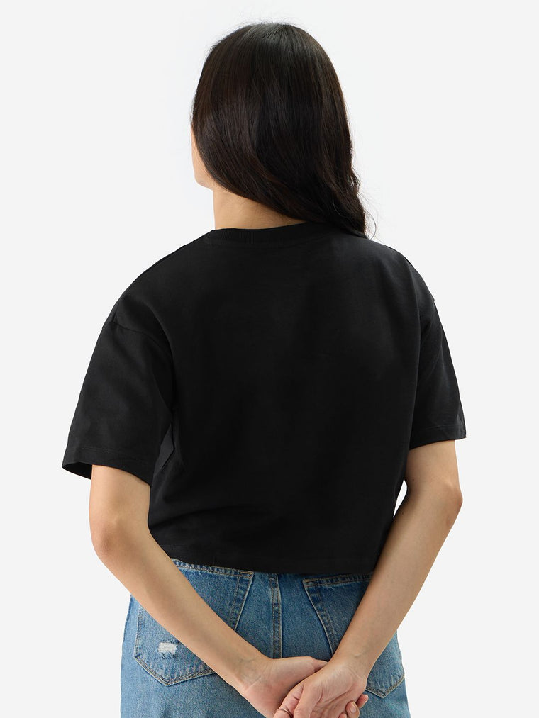 Powerpuff Girls: Saving The Day Women Oversized Cropped T-Shirts