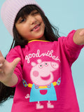 Peppa Pig: Good Vibes Girls Cotton Full Sleeve T-Shirts (2-8 Yrs)
