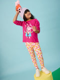 Peppa Pig: Good Vibes Girls Cotton Full Sleeve T-Shirts (2-8 Yrs)