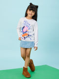 Peppa Pig: Never Bored Girls Cotton Full Sleeve T-Shirts (2-8 Yrs)