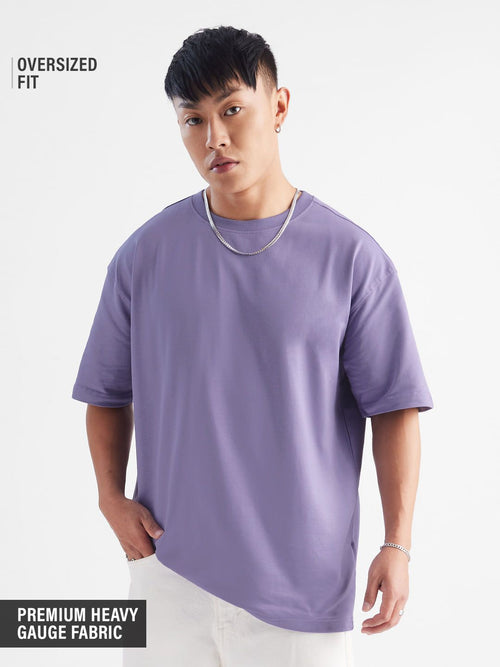 Solids: Winter Mauve Oversized T-Shirts