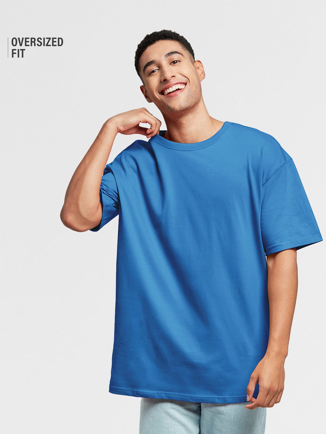 Solids: Ocean Blue Oversized T-Shirts