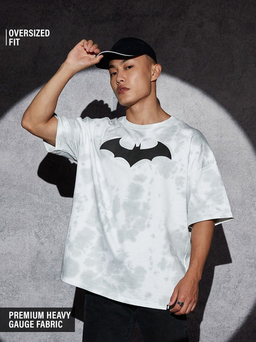 Batman: Bat Signal Tie Dye Oversized T-Shirts
