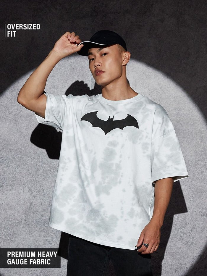Batman: Bat Signal Tie Dye Oversized T-Shirts