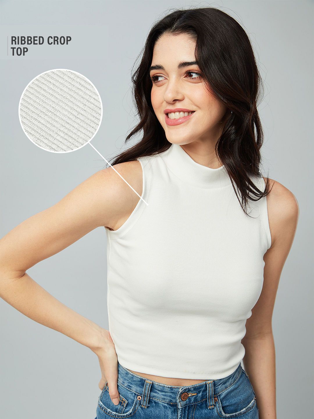 Essential Solids: Ivory White Women Knit Tops