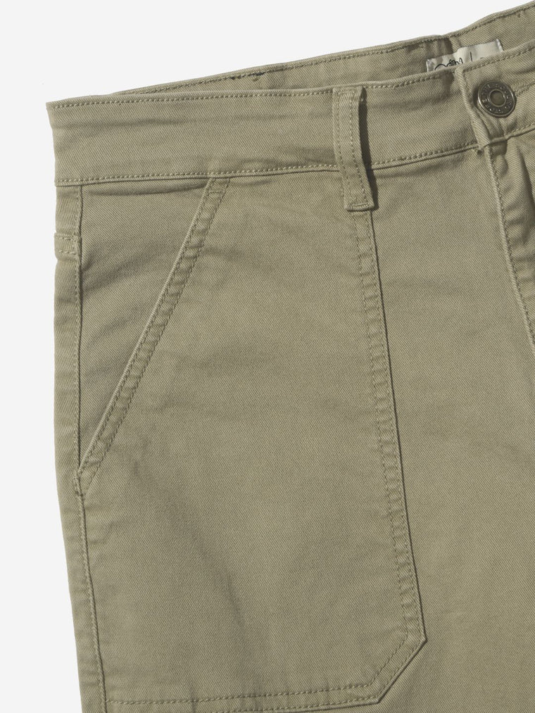 Solids: Light Olive (Straight Fit) Men Cargo Jeans