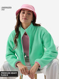 Solids: Aquamarine Women Oversized Jackets